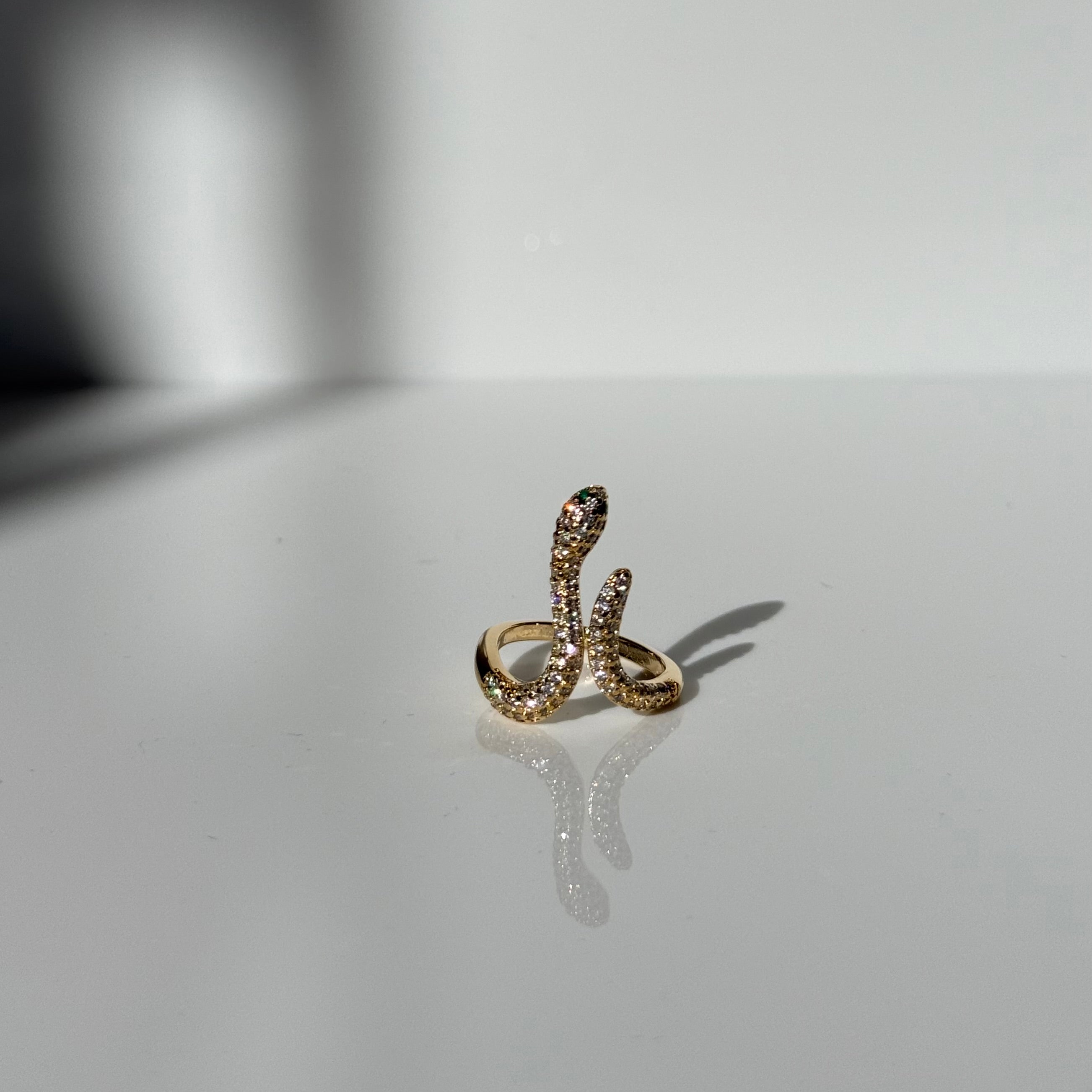Snake CZ Ring