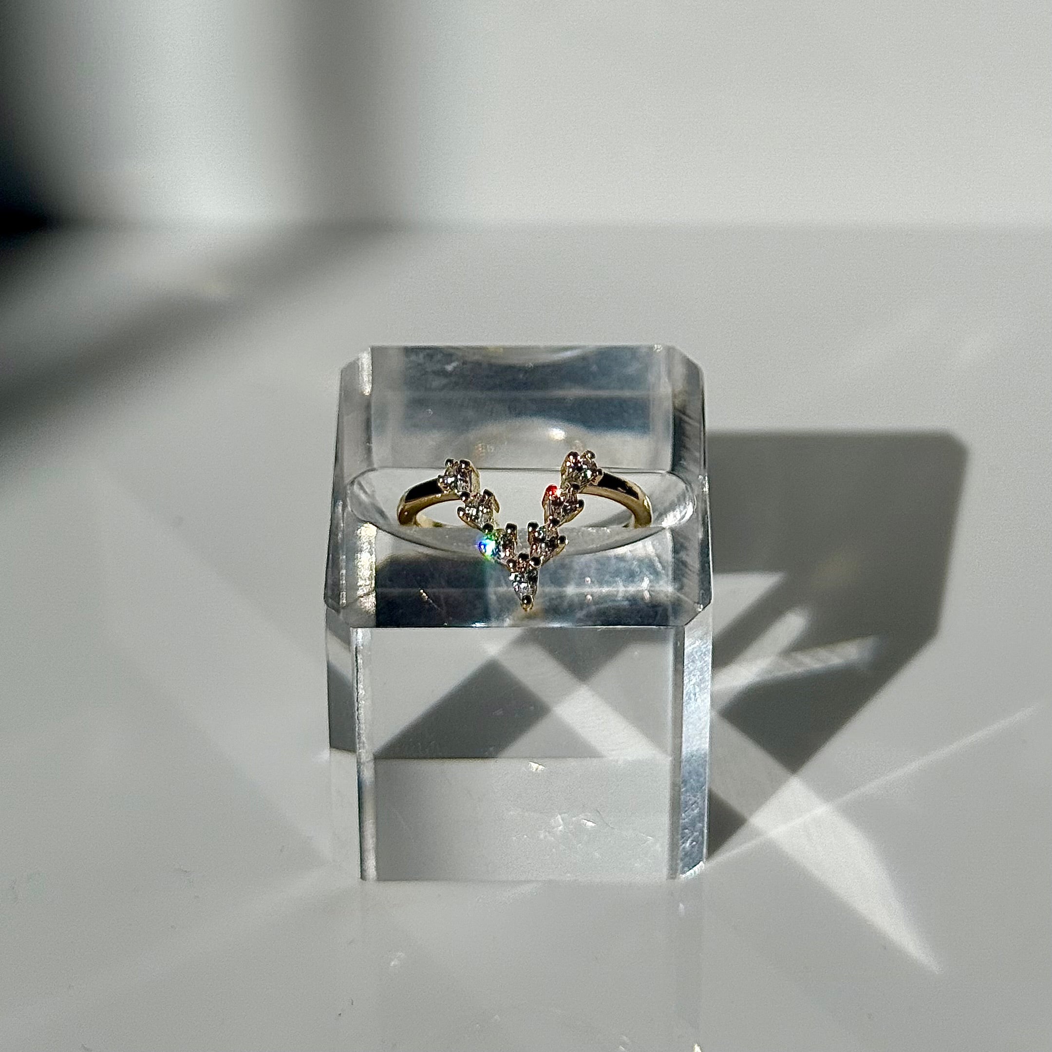 Vee Gold Ring